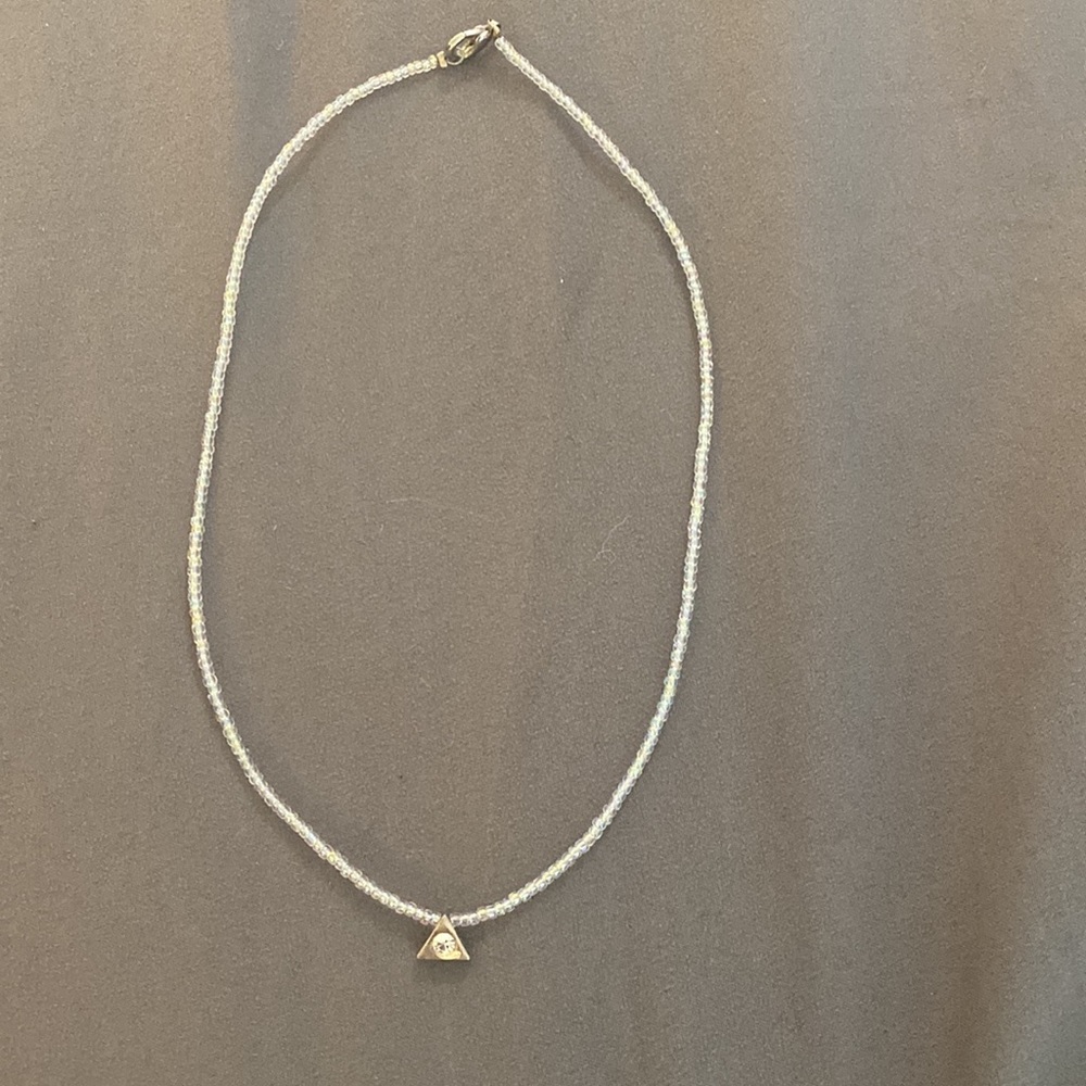 Geometric Triangle Pendant Necklace